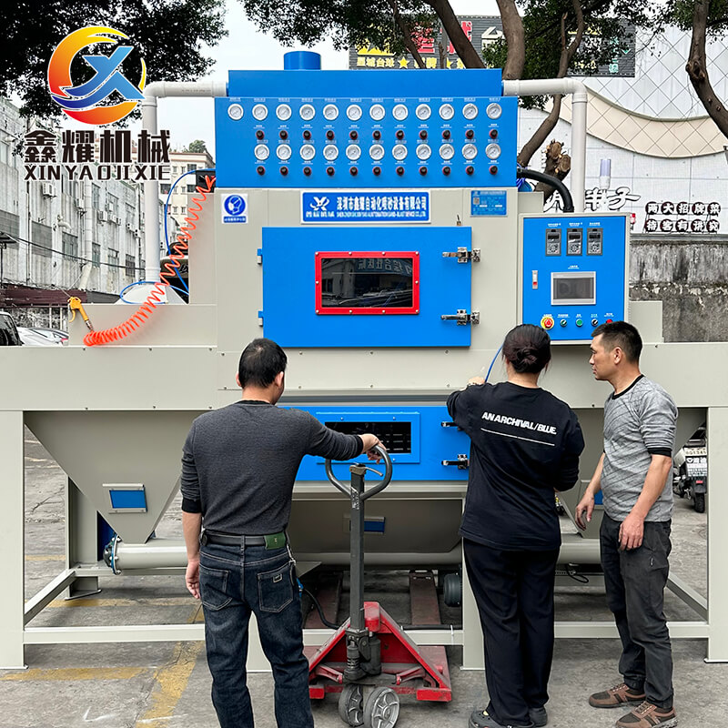 廣州佛山雙面噴砂機(jī)滾軸輸送式雙面自動(dòng)噴砂機(jī)