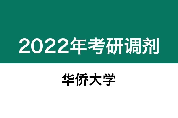 華僑大學2022年考研調(diào)劑信息：藝術(shù)設(shè)計、美術(shù)
